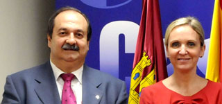 Carmen Casero y Alfonso Silva. (Foto: Gobierno regional.)