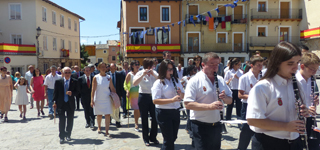 Ana Guarinos en las fiestas de Brihuega.