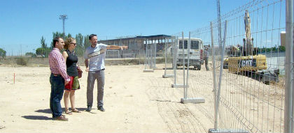 Comienzan las obras del nuevo campo de fútbol 7 en el complejo San Miguel de Azuqueca