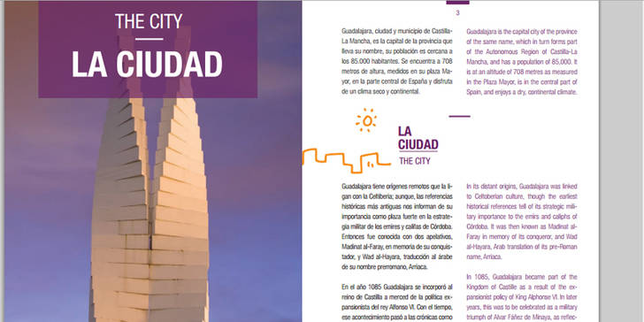 Disponible la nueva edición de la guía turística editada por el Ayuntamiento de Guadalajara