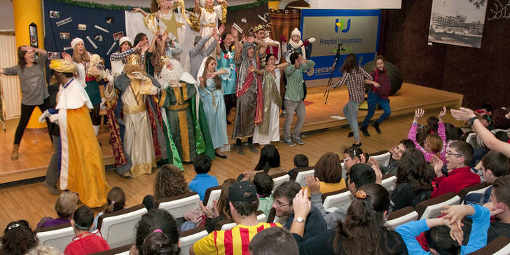 Fiesta infantil de Navidad en el Hospital de Guadalajara