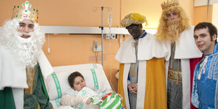 Fiesta infantil de Navidad en el Hospital de Guadalajara