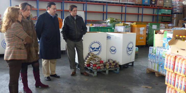 Guarinos visita el Banco de Alimentos (Foto: Diputación provincial)