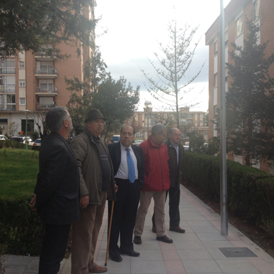 Mariano del Castillo, concejal Servicios Públicos Municipales, visita las obras realizadas en el Balconcillo