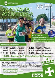 El próximo sábado se celebra la XV Fiesta del Atletismo de Marchamalo, cuarta prueba del VI Circuito Diputación