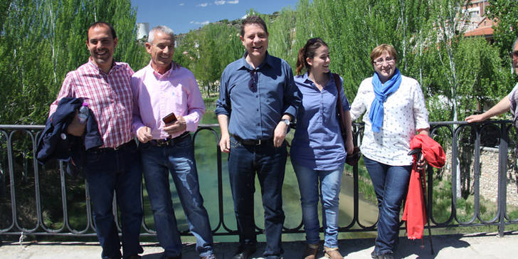 El alcalde de Toledo junto al imputado Pablo Bellido. (Foto: PSOE)