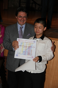 Zexin Bao, joven intérprete chino de 11 años, primer premio absoluto del VI Concurso “Pequeños Grandes Pianistas” de Sigüenza