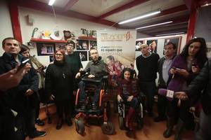 Echenique, Virginia Felipe y Pilar Lima visitan la Fundación Nipace en el Día Internacional de la Diversidad Funcional