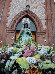 La Virgen de la Antigua ya espera en la iglesia de San Francisco sus días más importantes