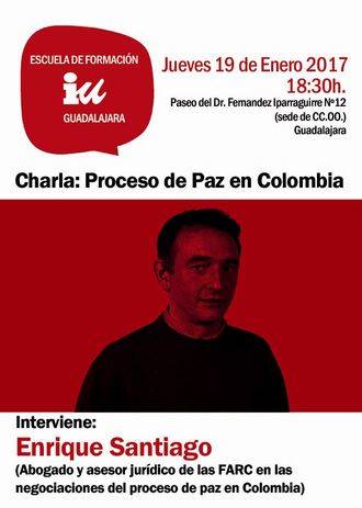 IU Guadalajara trae a Enrique de Santiago para hablar del proceso de paz en Colombia