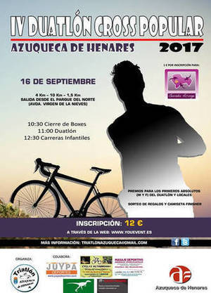 Abierta la inscripción en el IV Duatlón Cross de Azuqueca