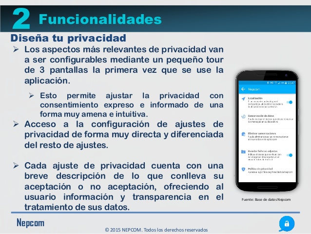 Nepcom : Una aplicación que borra mensajes una vez leídos para proteger la confidencialidad