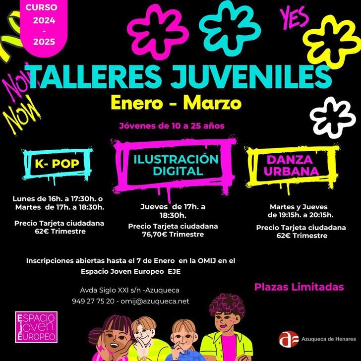 Inscripciones abiertas para talleres de K-Pop, ilustración y danza urbana en Azuqueca