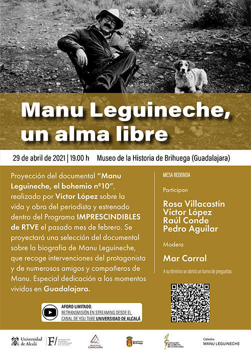 Brihuega acogerá la proyección del documental 'Manu Leguineche, el bohemio nº 10', el día 29 de abril