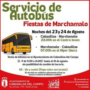 Se habilita desde Cabanillas un servicio especial de autobuses para ir a las Fiestas de Marchamalo