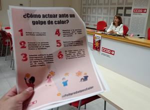 CCOO CLM advierte de que el calor en el trabajo es un riesgo más y debe estar recogido en los planes de prevención de cada empresa