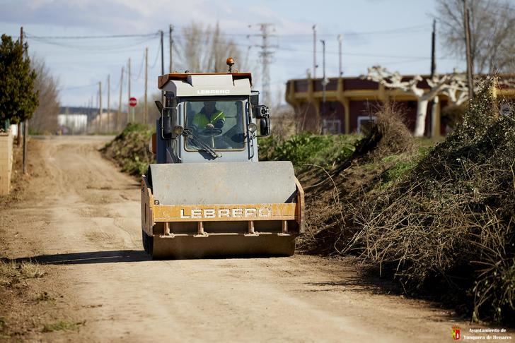 Nueve kilómetros de caminos han sido mejorados en Yunquera de Henares