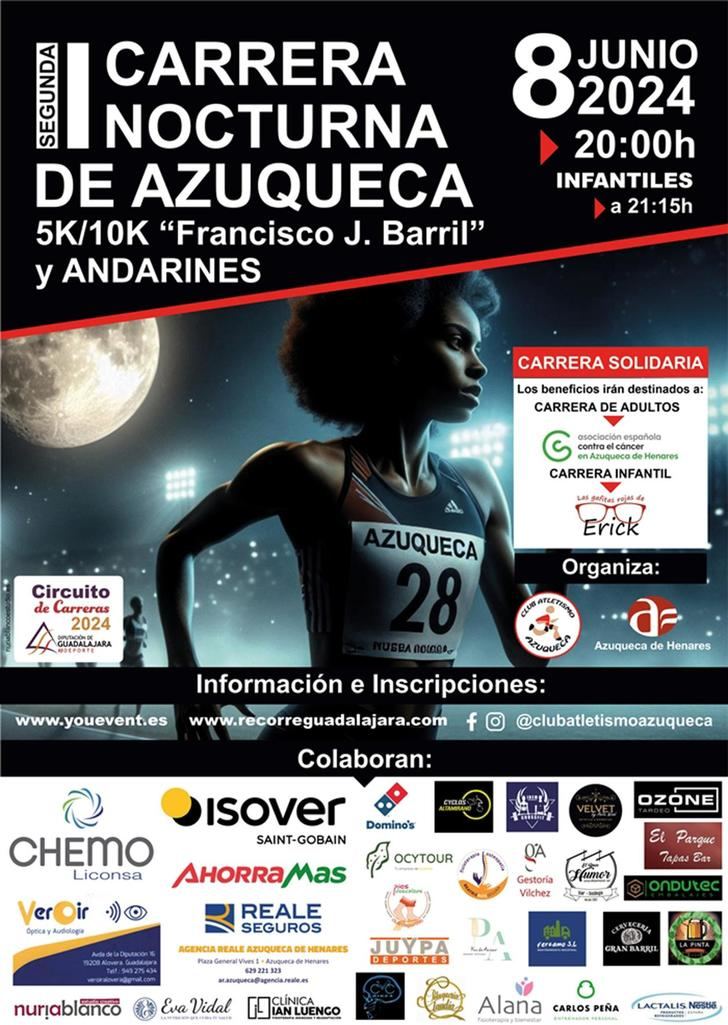 Este sábado se celebra la II Carrera Nocturna de Azuqueca Francisco J. Barril