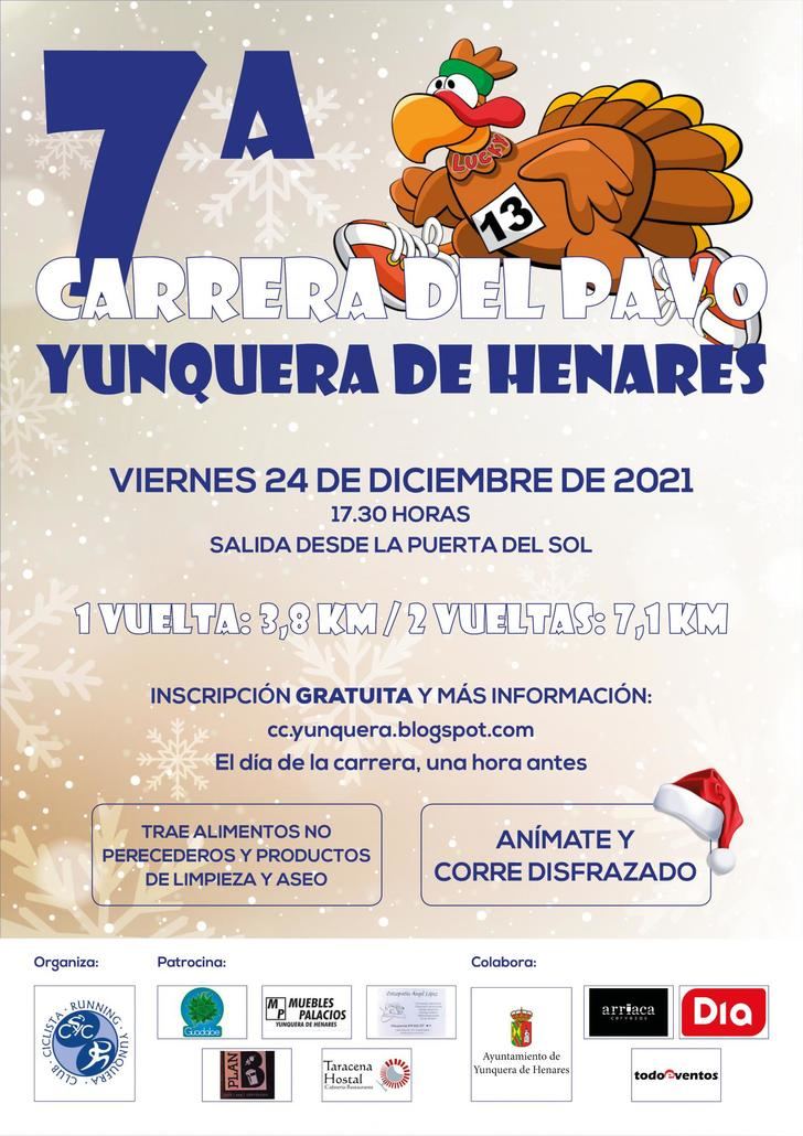 Yunquera de Henares celebrará una Nochebuena deportiva con su VII Carrera del Pavo