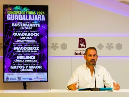 Bustamante, Mägo de Oz, Melendi, La Fuga y Natos y Waor con RECYCLED J actuarán en las Ferias y Fiestas de Guadalajara 2024 