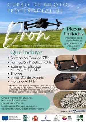 ADEL pone en marcha un curso de piloto de drones para agricultores y ganaderos de la Sierra Norte