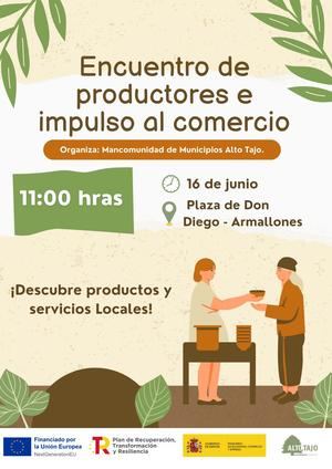 Feria de productores y comerciantes locales en la Mancomunidad Alto Tajo