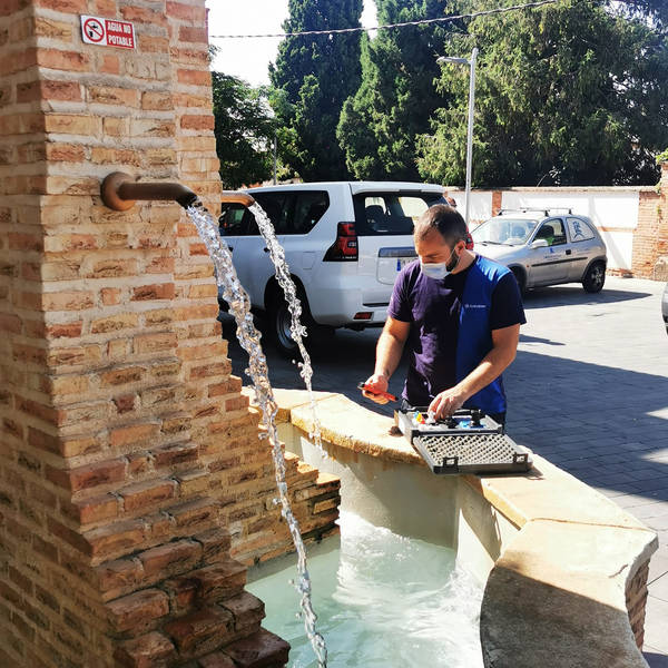 Este verano se han aplicado los tratamientos para el control de Legionella en las fuentes ornamentales de Azuqueca