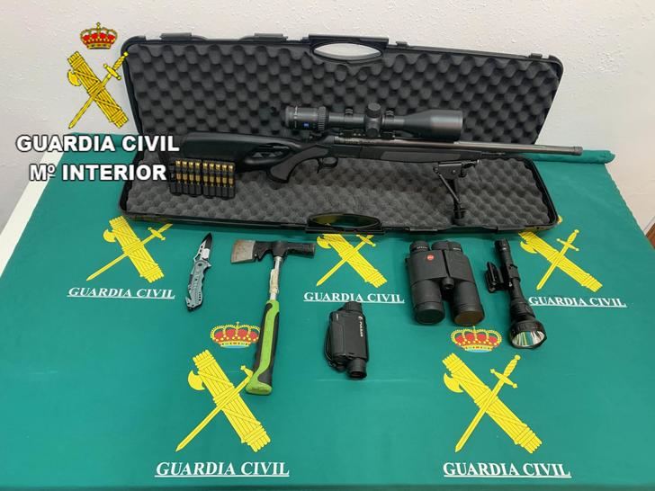 La Guardia Civil constata varias infracciones relacionadas con el furtivismo en Torija