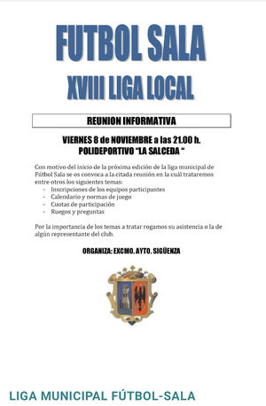 Vuelve a Sigüenza la liga local de Fútbol Sala