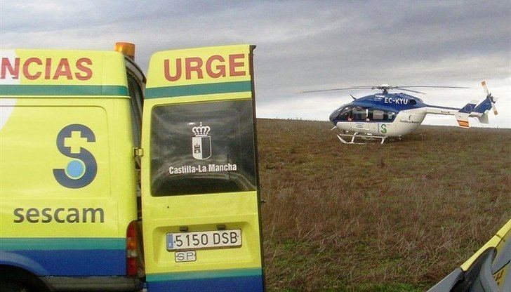 Rescatan en helicóptero a una senderista herida en un paraje de Valverde de los Arroyos
