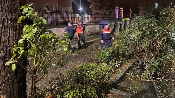 Bomberos, Policía Local y Protección Civil atendieron más de una treintena de incidencias durante el paso de la DANA por Guadalajara