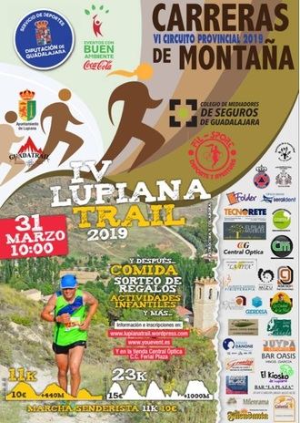 El domingo 31, IV Lupiana Trail, segunda prueba del Circuito de Carreras de Montaña 2019 de la Diputación de Guadalajara