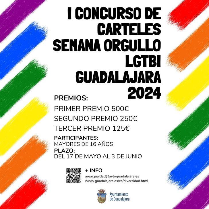 El Ayuntamiento de Guadalajara convoca un concurso para elegir el cartel de la Semana del Orgullo 2024