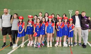 Fin de curso en la Escuela Municipal de Patinaje de Cabanillas