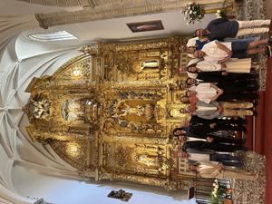 Inaugurado el retablo de la Iglesia de Romancos, que ha sido recuperado y restaurado con la ayuda Leader de FADETA 