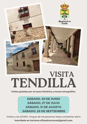 Tendilla acogerá dentro de su programación cultural para este verano 2024 visitas guiadas por el casco histórico y su museo etnográfico.