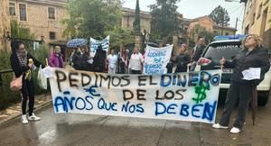 Los trabajadores/as públicos de la residencia Santa Ana de Molina de Aragón exigen que se les aplique la subida salarial que les corresponde