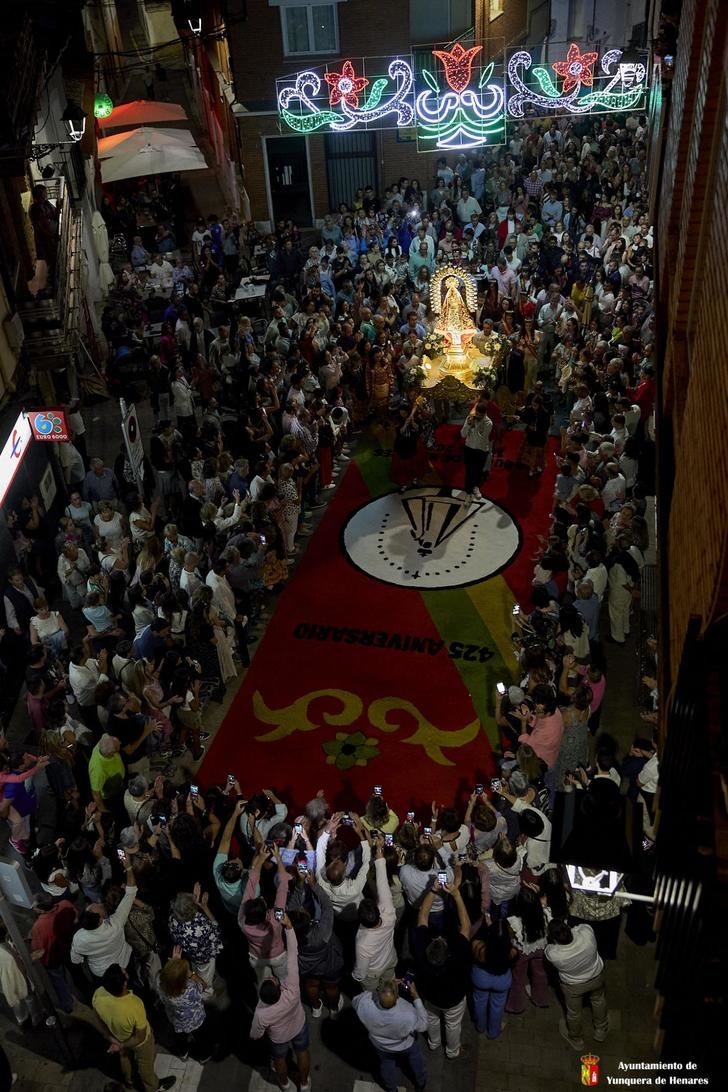 La Virgen de La Granja ya descansa en la Iglesia de San Pedro tras su tradicional procesión