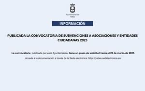 Convocatoria de subvenciones para asociaciones ciudadanas 2025 abierta hasta el 20 de marzo