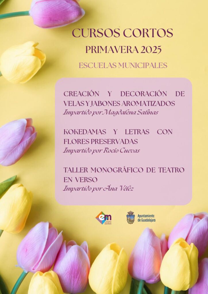 Nuevos cursos de primavera en las Escuelas Municipales de Guadalajara