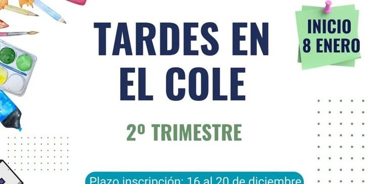 Inscripciones abiertas para el programa "Tardes en el Cole" en El Casar