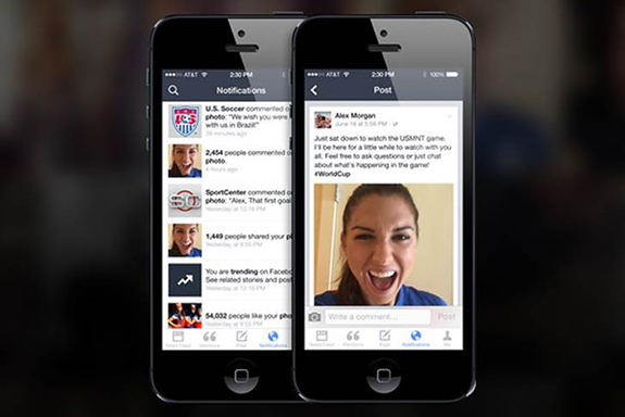 Mentions, la nueva app de Facebook para famosos