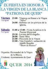 Llega la fiesta de la Virgen Blanca de Quer