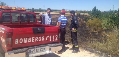 Un incendio afectó este martes a dos hectáreas de terrenos próximos a Proyecto Hombre, en la carretera de Fontanar